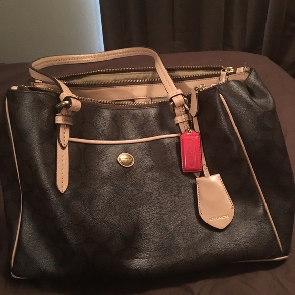 Authentic dark brown Coach purse - Picture 3 of 3